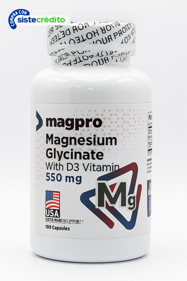 Magnesium Glycinate con Vitamin D3 "ENVIO GRATIS"