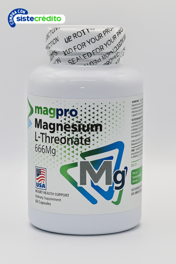 Magnesium L-Treonate 666 mg X60 Capsulas Magpro "ENVIO GRATIS"