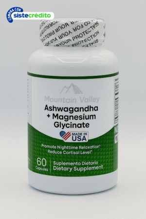 Ashawagandha + Magnesium Glicynate X60 Capsulas Mountain Valley "ENVIO GRATIS"