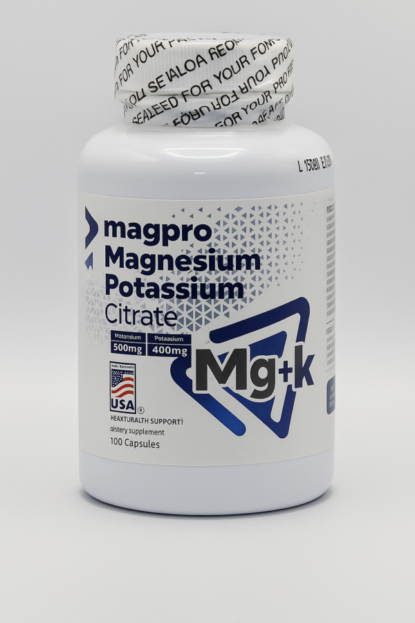MAGNESIUM & POTASSIUM Citrate X100 Capsulas Magpro