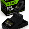 Trampa para Ratas, interiores y exteriores para ratones, ratas - fácil de instalar, potente broche X6
