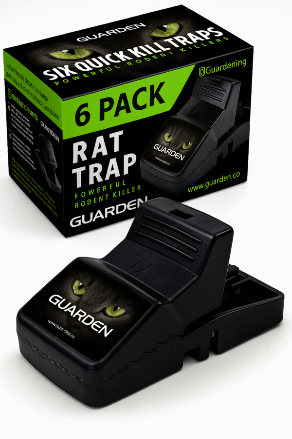 Trampa para Ratas, interiores y exteriores para ratones, ratas - fácil de instalar, potente broche X6