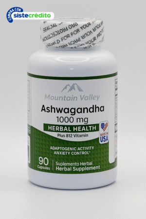 Ashawagandha 1000 mg 90 Capsulas Blandas Mountain Valley
