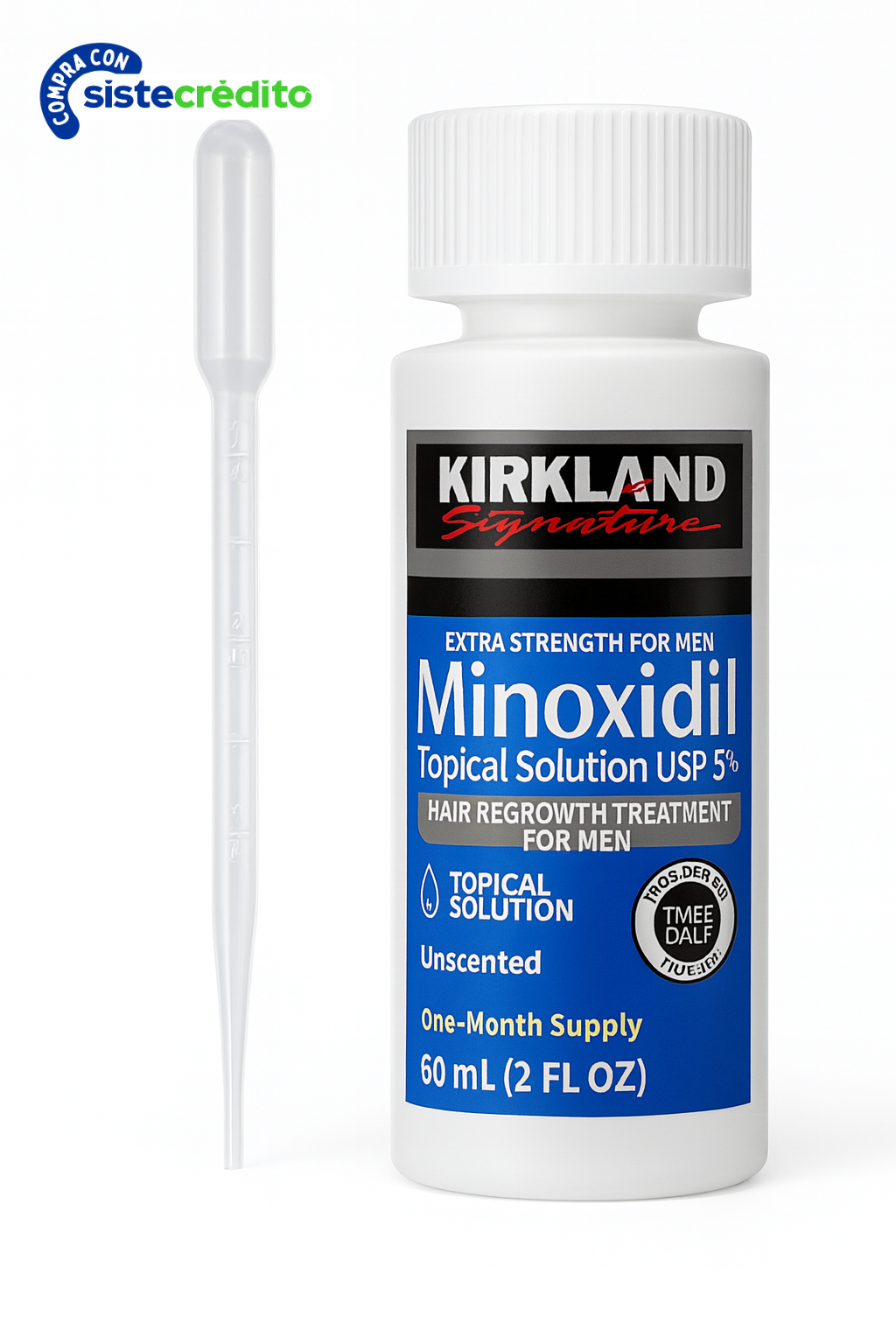 Minoxidil Topical Solution USP 5% 60 ml Kirkland "ENVIO GRATIS"