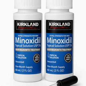 MINOXIDIL Topical Solution USP 5% Kirkland X2 Frascos (120 ml)