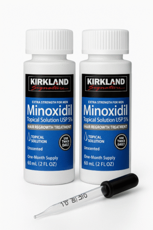 MINOXIDIL Topical Solution USP 5% Kirkland X2 Frascos (120 ml)
