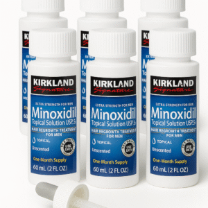 MINOXIDIL Topical Solution USP 5% Kirkland X6 Frascos (360 ml)