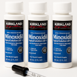 MINOXIDIL Topical Solution USP 5% Kirkland X3 Frascos (180 ml)