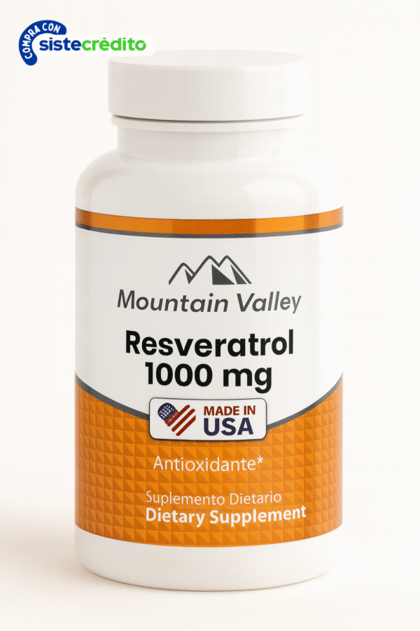Resveratrol 1000 mg x100 Capsulas Mountain Valley