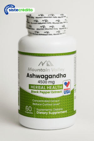 Ashawagandha 4500 mg 60 Capsulas Blandas Mountain Valley