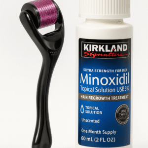 Minoxidil Kirkland Topical Solution USP 5% 60 ml + Derma Roller 0.5 mm "ENVIO GRATIS"