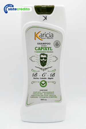 Shampoo Karicia Capixyl con Arándanos Negros – 400 mL