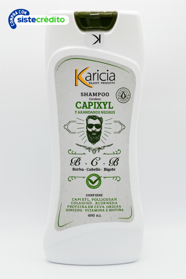 Shampoo Karicia Capixyl con Arándanos Negros – 400 mL