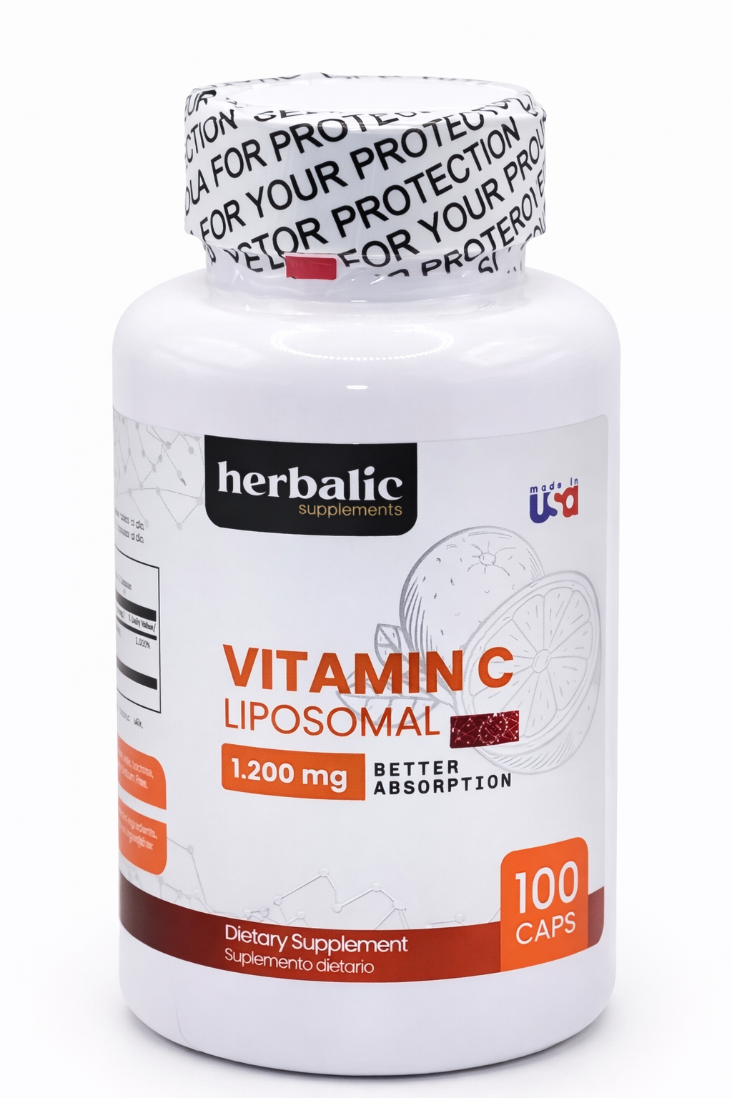 VITAMINA C LIPOSOMAL 1200mg x100Cap Herbalic