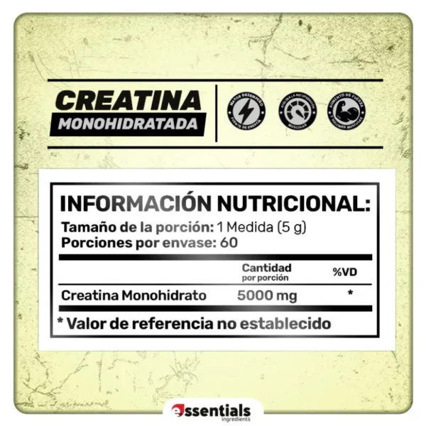 CREATINE MONOHYDRATE 300gr Polvo