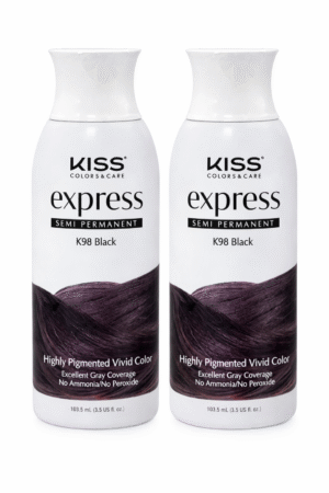 A031 Kiss Color K98 Black x2 Frascos "Envío Gratis"